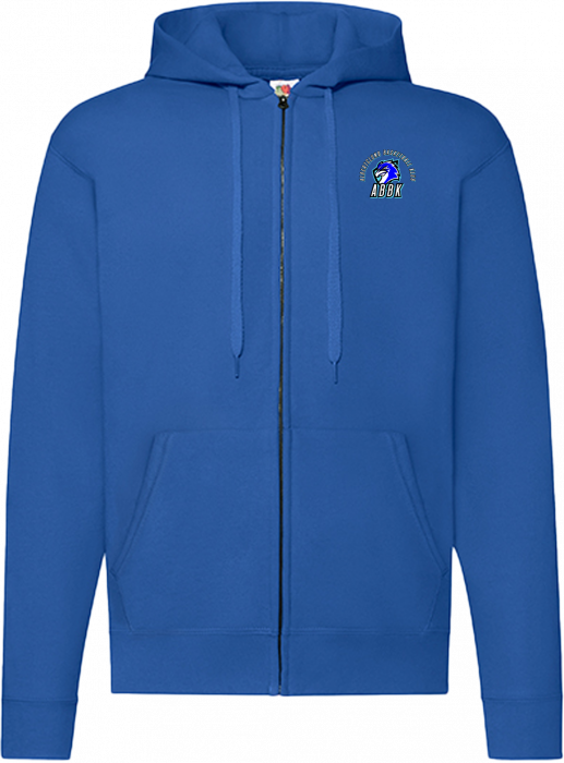 Fruit of the loom - Albertslund Basket Hoodie W. Zip Adults - Royal Blue