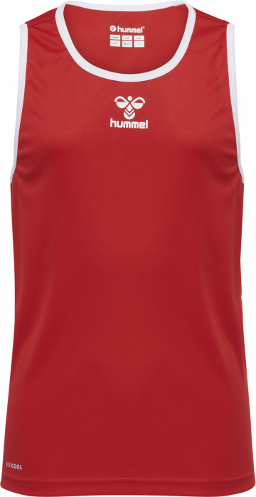 Hummel - Core Xk Basket Jersey Jr - True Red & blanc