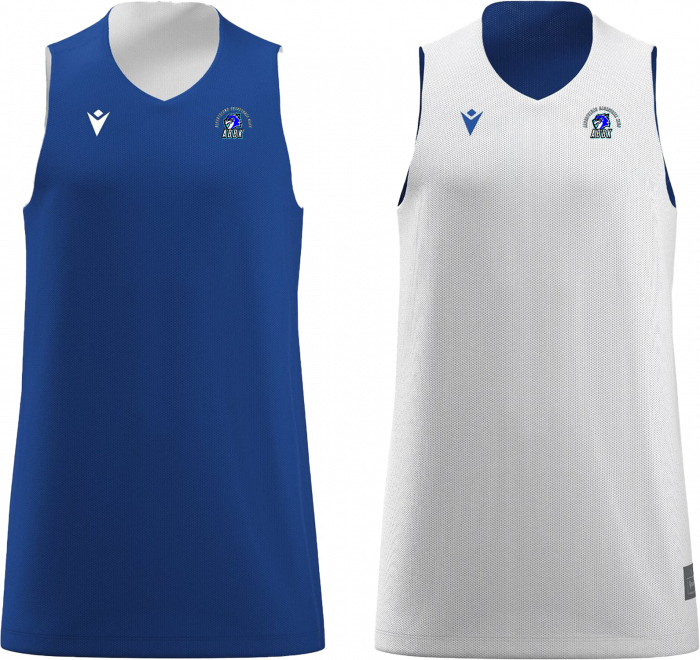 Macron - Albertslund Basket Training T-Shirt - Royal Blue & white