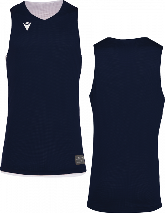 Macron - Propane Reversible Basketball Jersey - Granat & white